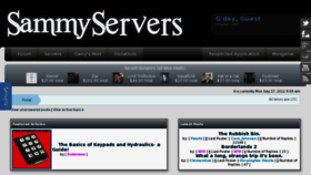 What Sammyservers.com website looked like in 2012 (11 years ago)