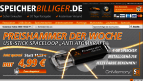 What Speicherbilliger.de website looked like in 2012 (11 years ago)