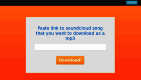What Soundcloud2mp3.com website looked like in 2012 (11 years ago)