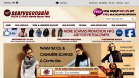What Scarvesonsale.com website looked like in 2012 (11 years ago)