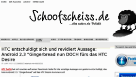 What Schoofscheiss.de website looked like in 2012 (11 years ago)