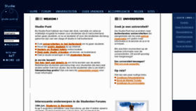 What Studie-punt.nl website looked like in 2012 (12 years ago)