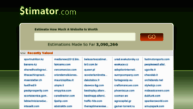 What Stimator.com website looked like in 2012 (11 years ago)
