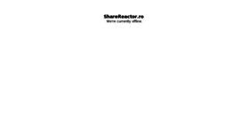What Sharereactor.ro website looked like in 2012 (11 years ago)