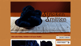 What Strickensmitten.com website looked like in 2012 (11 years ago)