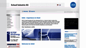 What Siag.de website looked like in 2012 (11 years ago)