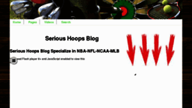 What Serioushoopsblog.com website looked like in 2012 (11 years ago)
