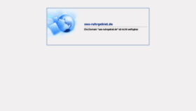 What Seo-ruhrgebiet.de website looked like in 2012 (11 years ago)