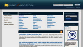 What Submitearticles.com website looked like in 2012 (11 years ago)