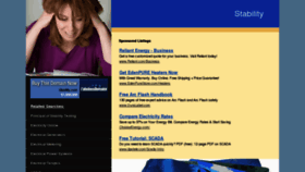 What Stability.com website looked like in 2012 (11 years ago)