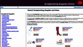 What Scrapbookingsuppliesonline.com website looked like in 2012 (11 years ago)