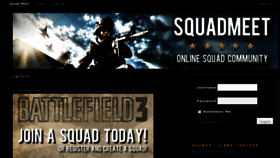 What Squadmeet.com website looked like in 2012 (11 years ago)