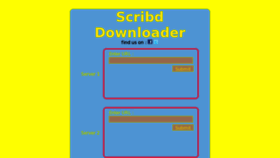 What Scribddl.com website looked like in 2012 (11 years ago)