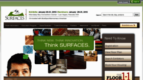 What Surfaces.com website looked like in 2012 (11 years ago)