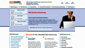 What Seoguru4hire.com website looked like in 2012 (11 years ago)