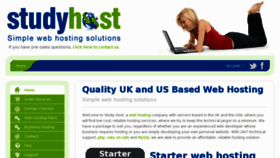 What Studyhost.co.uk website looked like in 2012 (11 years ago)