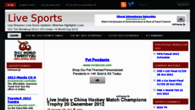 What Sportslive1.com website looked like in 2012 (11 years ago)