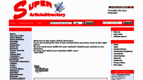 What Superarticledirectory.com website looked like in 2012 (12 years ago)