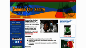 What Sciencefairsanity.com website looked like in 2012 (11 years ago)