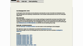 What Studiegids.uva.nl website looked like in 2012 (11 years ago)