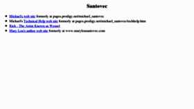 What Santovec.us website looked like in 2012 (11 years ago)