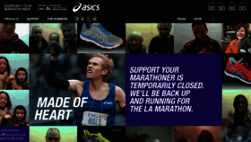 What Supportyourmarathoner.com website looked like in 2012 (11 years ago)