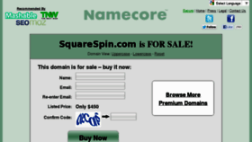 What Squarespin.com website looked like in 2013 (11 years ago)