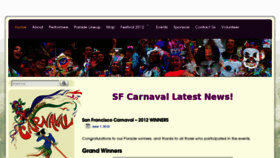 What Sfcarnaval.org website looked like in 2013 (11 years ago)
