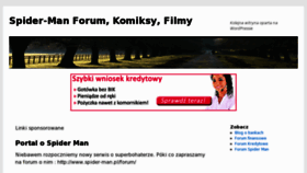 What Spider-man.pl website looked like in 2013 (11 years ago)
