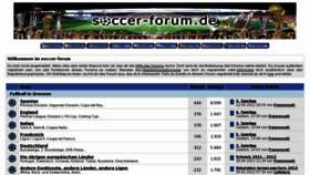 What Soccer-forum.de website looked like in 2013 (11 years ago)