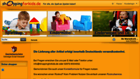 What Shoppingforkids.de website looked like in 2013 (11 years ago)