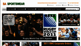 What Sasportswear.co.za website looked like in 2013 (11 years ago)