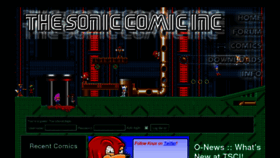 What Soniccomic.com website looked like in 2011 (13 years ago)