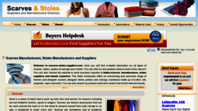 What Scarves-stoles-suppliers.com website looked like in 2013 (11 years ago)