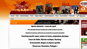 What Sports-elements.com website looked like in 2013 (11 years ago)