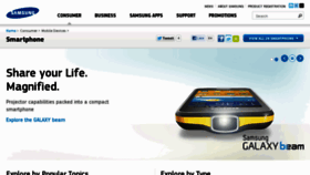 What Samsungmobile.com.sg website looked like in 2013 (11 years ago)