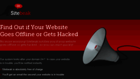 What Sitebeak.com website looked like in 2013 (11 years ago)