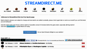 What Streamdirect.me website looked like in 2013 (11 years ago)