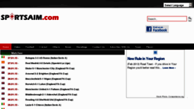 What Sportsaim.com website looked like in 2013 (11 years ago)