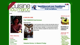 What Saveursetcuisinedumaroc.com website looked like in 2013 (11 years ago)