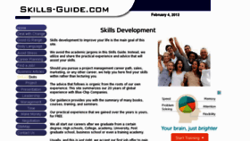 What Skills-guide.com website looked like in 2013 (11 years ago)