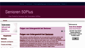 What Senioren-50plus.info website looked like in 2013 (11 years ago)