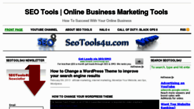 What Seotools4u.com website looked like in 2013 (11 years ago)