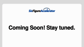What Sixfigureaccelerator.com website looked like in 2013 (11 years ago)