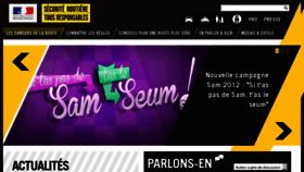 What Securiteroutiere.gouv.fr website looked like in 2013 (11 years ago)