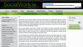 What Socialwork.ie website looked like in 2011 (13 years ago)
