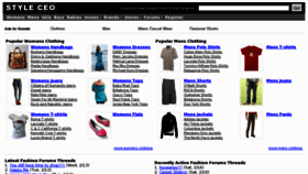 What Styleceo.com website looked like in 2013 (11 years ago)