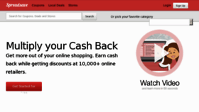 What Spreadsave.com website looked like in 2013 (11 years ago)