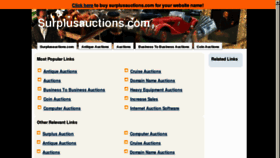 What Surplusauctions.com website looked like in 2013 (11 years ago)