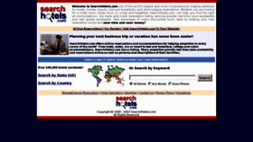 What Searchhotels.com website looked like in 2013 (11 years ago)